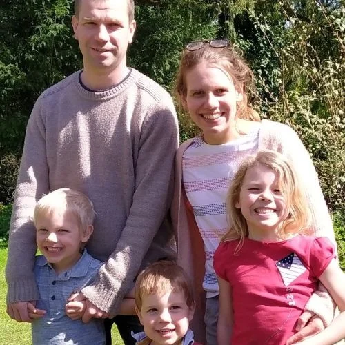 Chris and Suzy Wilson with their family, mission partners